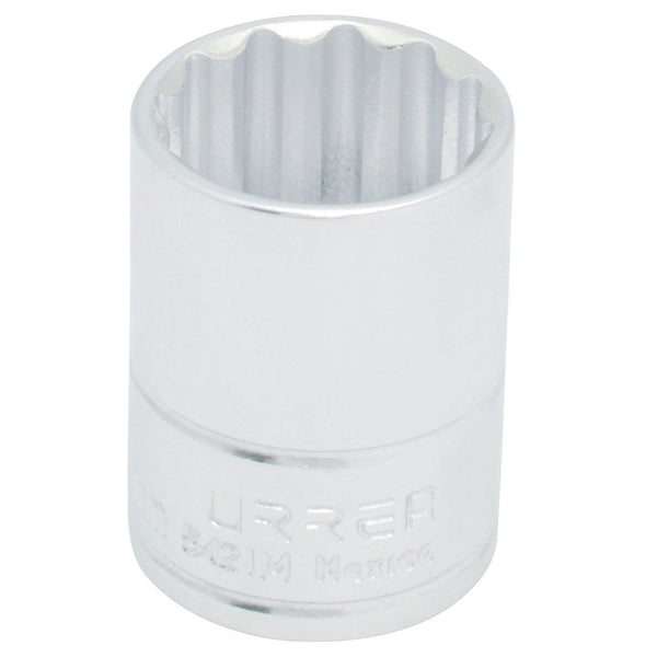 Dado cuadro de 1/2", 12 puntas, métrico, 17 mm Urrea