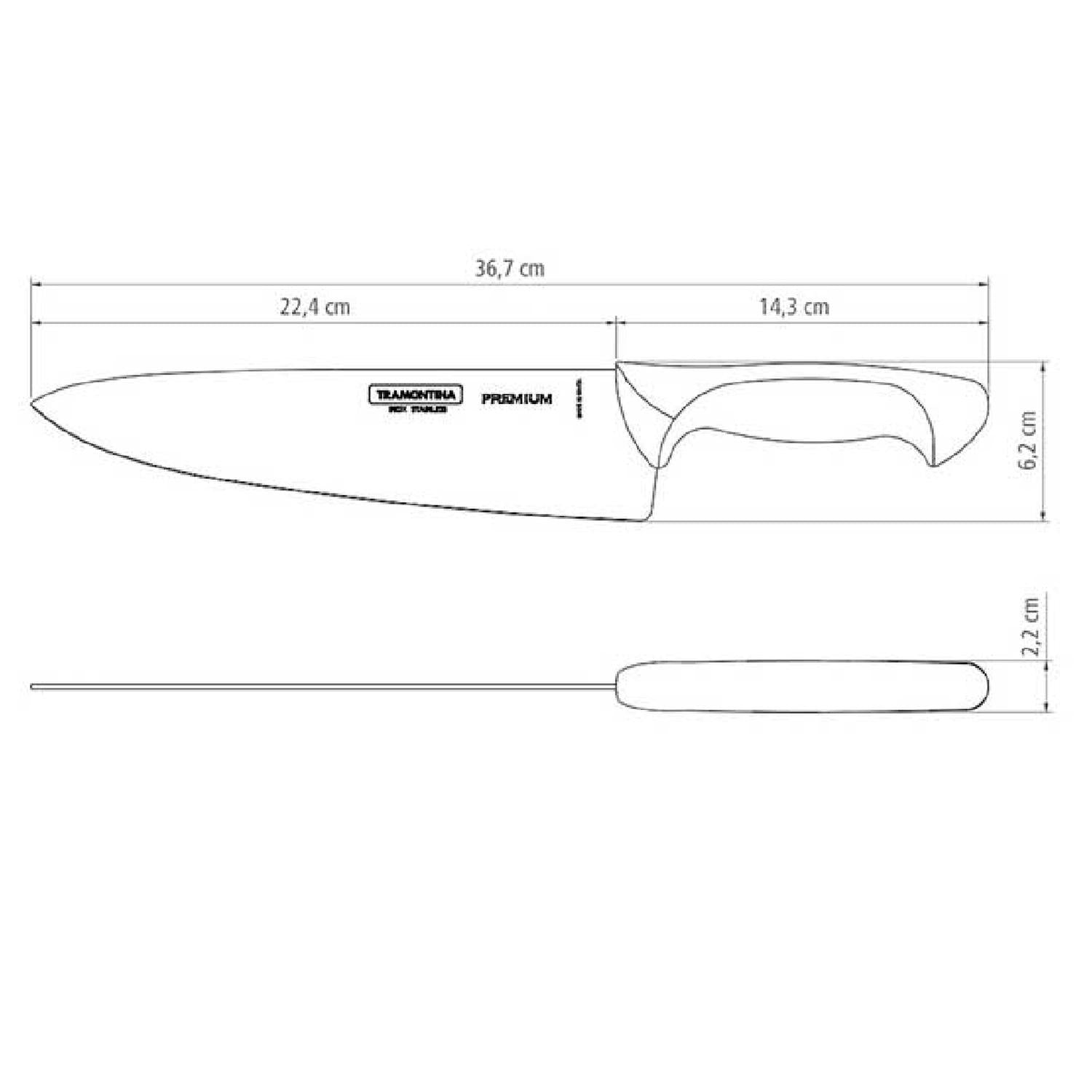 Cuchillo para Chef Tramontina Profesional (8″, 10″ y 12″) – Cooking Company