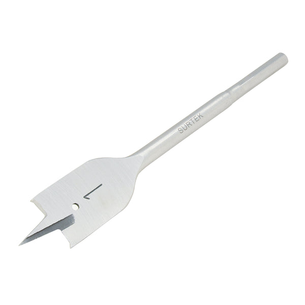 Broca para madera de acero al carbono tipo manita 1" zanco de 1/4" Surtek