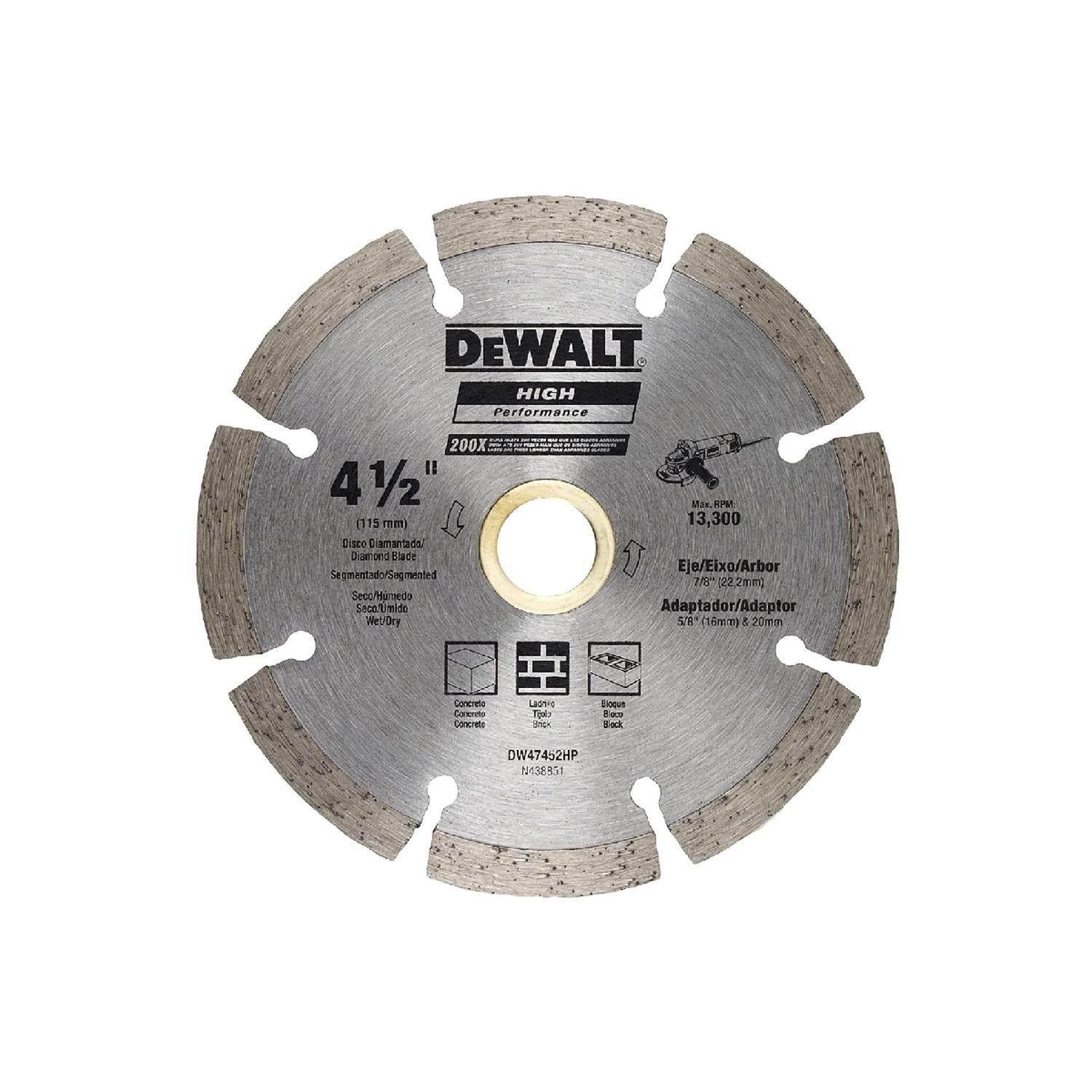 DeWalt, Disco Diamantado 4-1/2(115mm) Segmentado DeWalt en Pachuca