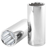 Dado Largo Estándar 12 Puntas Mando 1/2" Toolcraft TC3778 9/16" Toolcraft en Pachuca