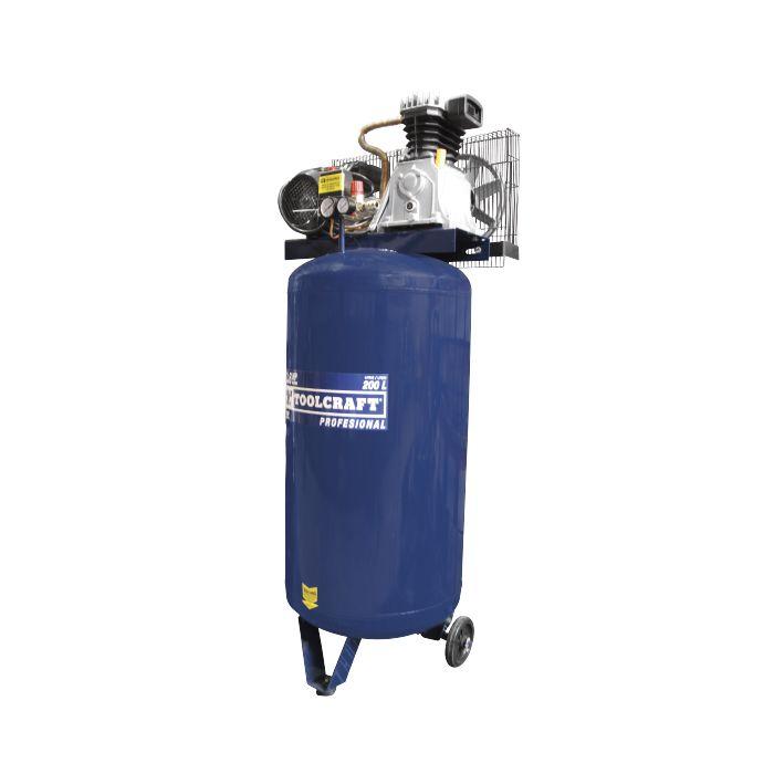 Compresor De Aire Vertical 3Hp 200L Toolcraft. Herramientas de